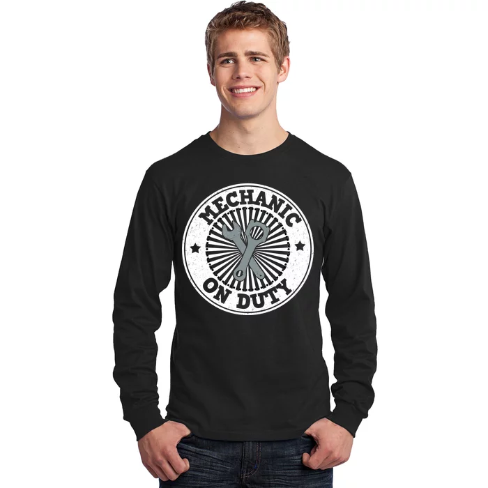 Mechanic On Duty Long Sleeve Shirt