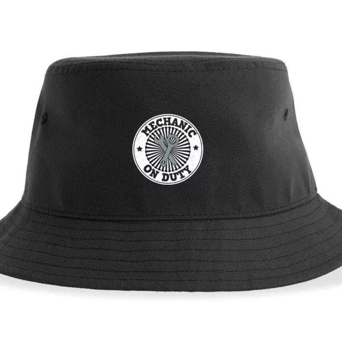 Mechanic On Duty Sustainable Bucket Hat