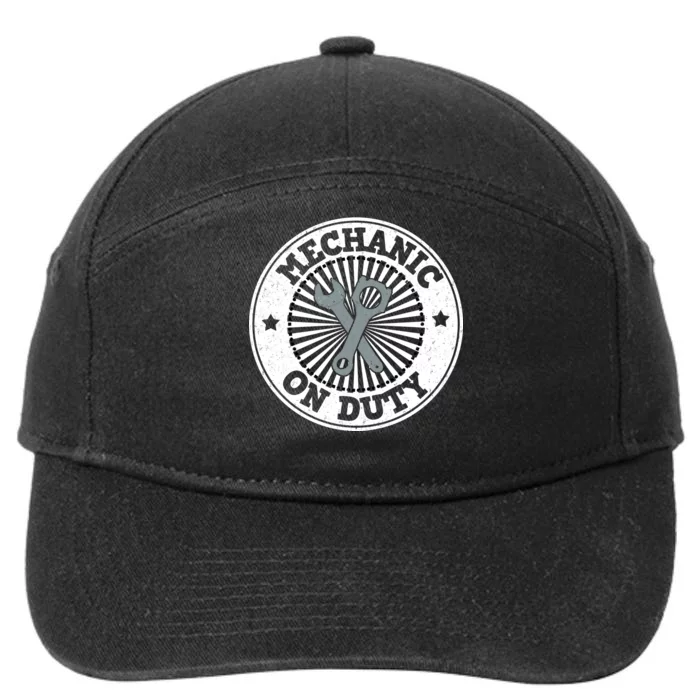 Mechanic On Duty 7-Panel Snapback Hat