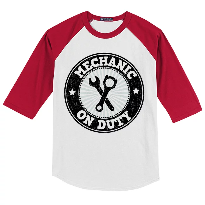 Mechanic On Duty Kids Colorblock Raglan Jersey