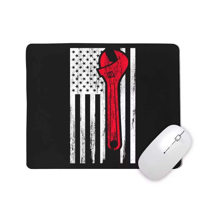 Mechanic USA American Flag Mousepad