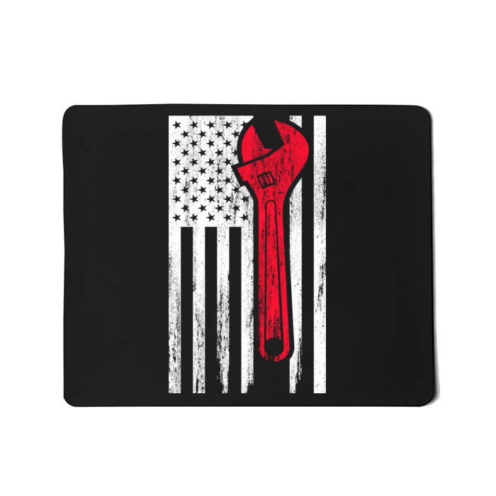 Mechanic USA American Flag Mousepad