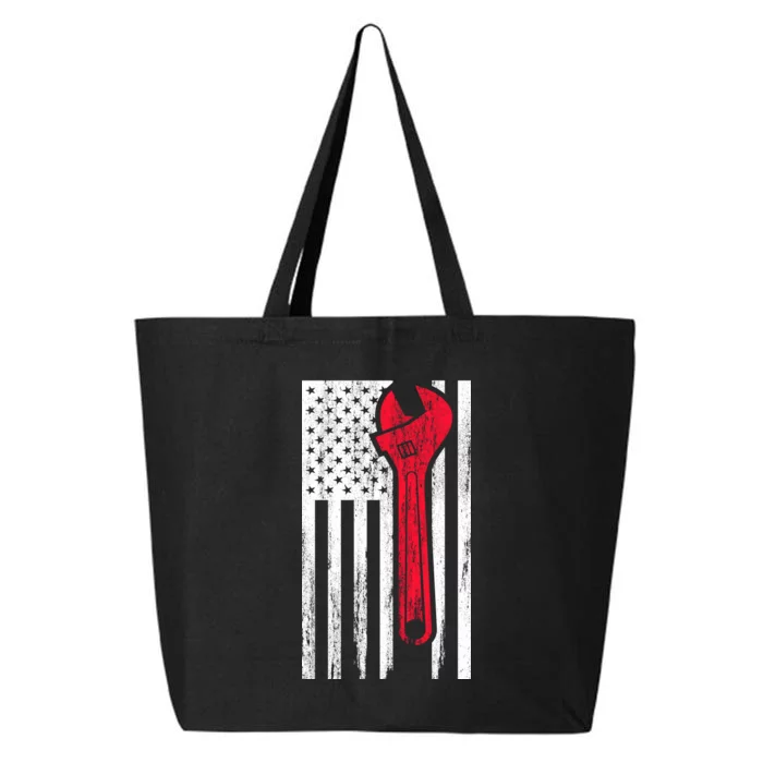 Mechanic USA American Flag 25L Jumbo Tote