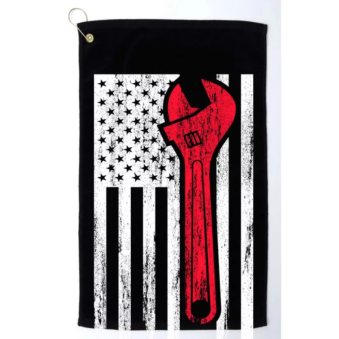 Mechanic USA American Flag Platinum Collection Golf Towel