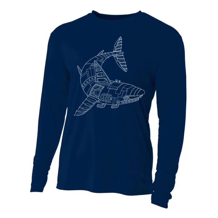 Mechanical Shark Cooling Performance Long Sleeve Crew