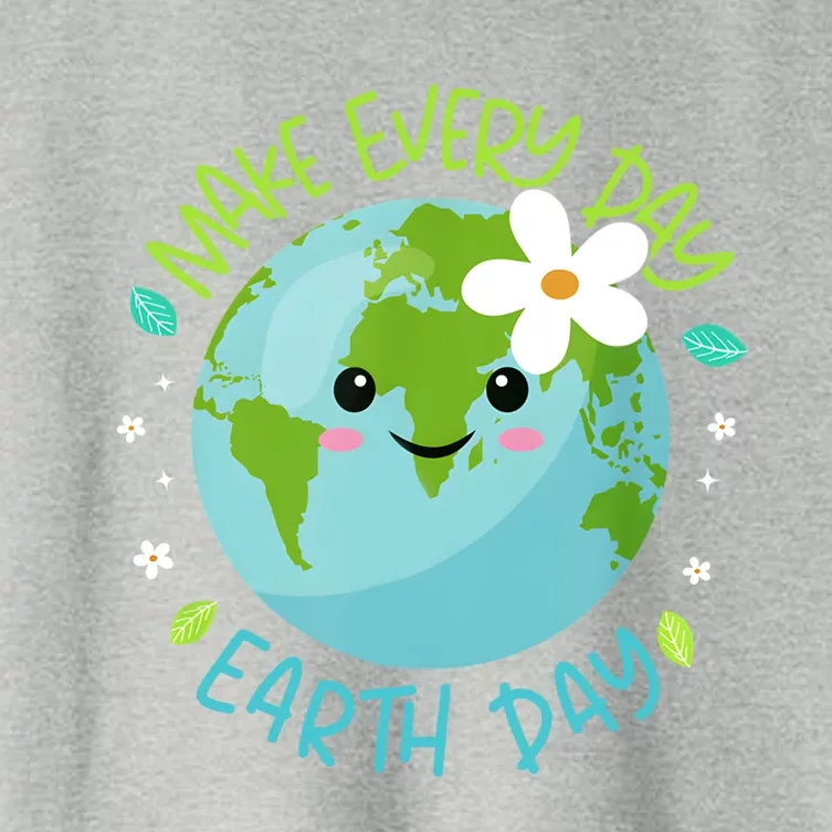 Make Every Day Earth Day Cute Planet Save Environt Cool Gift Women's Crop Top Tee