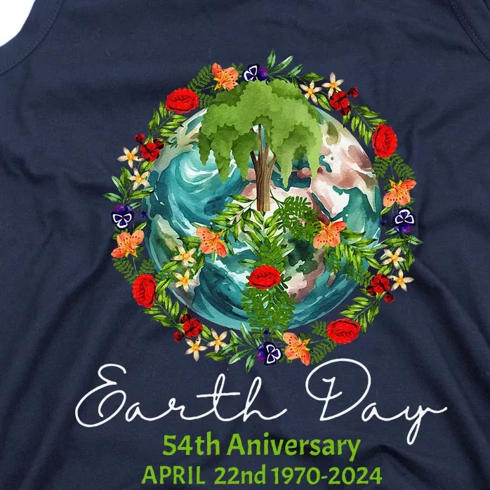 Mother Earth Day 54th Anniversary 1970 2024 Save Planet Tank Top