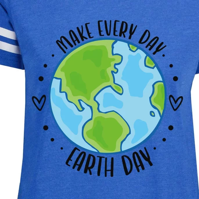 Make Every Day Earth Day Gift Enza Ladies Jersey Football T-Shirt