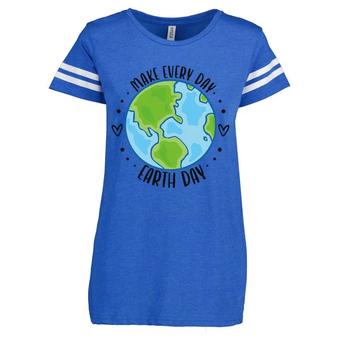 Make Every Day Earth Day Gift Enza Ladies Jersey Football T-Shirt