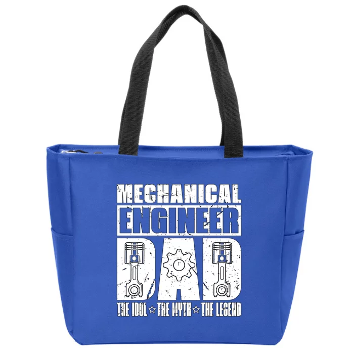 Mechanical Engineer Dad The Engineering Mechanical Engineer Gift Zip Tote Bag