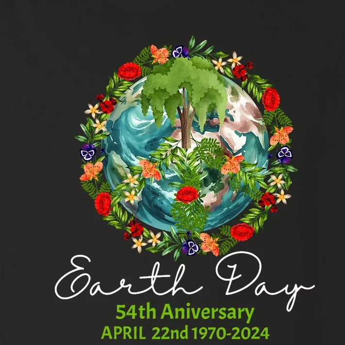 Mother Earth Day 54th Anniversary 1970 2024 Save Planet Toddler Long Sleeve Shirt