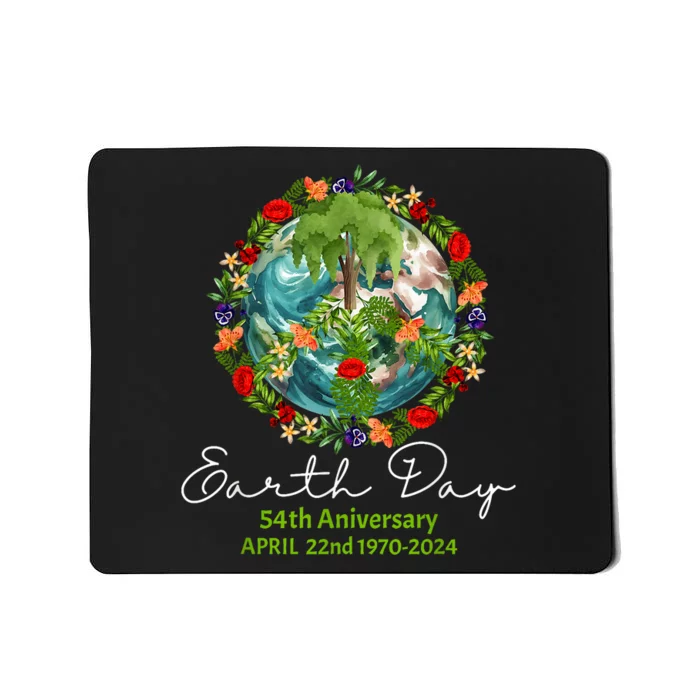 Mother Earth Day 54th Anniversary 1970 2024 Save Planet Mousepad