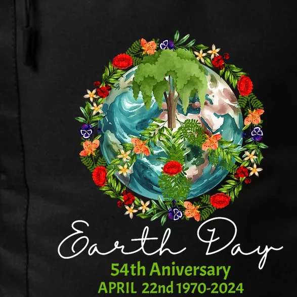 Mother Earth Day 54th Anniversary 1970 2024 Save Planet Daily Commute Backpack