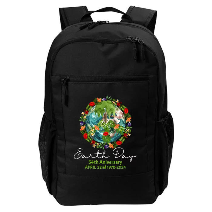 Mother Earth Day 54th Anniversary 1970 2024 Save Planet Daily Commute Backpack