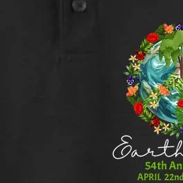 Mother Earth Day 54th Anniversary 1970 2024 Save Planet Dry Zone Grid Performance Polo