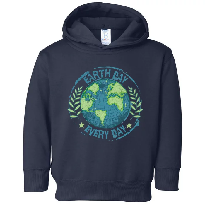 Make Every Day Earth Day Environmental Climate Awareness Toddler Hoodie