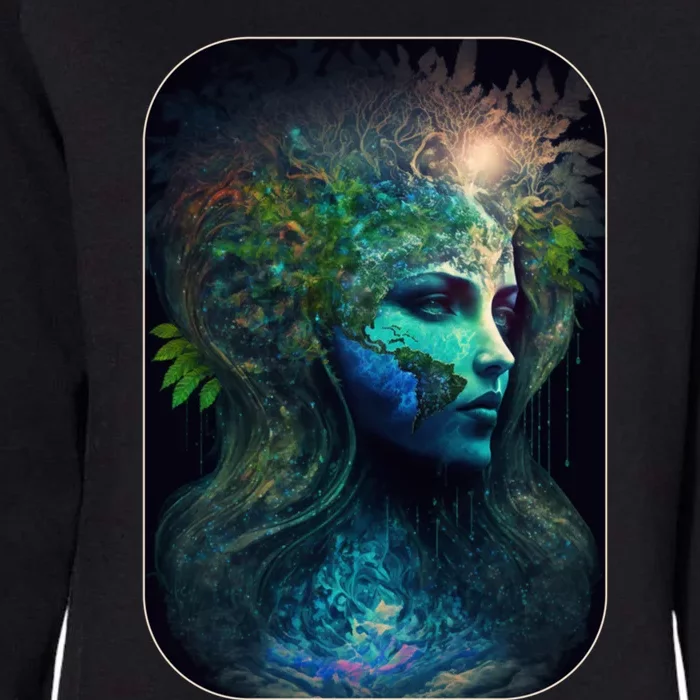 Mother Earth Day Love Surreal Abstract Art Of A Gift Womens California Wash Sweatshirt