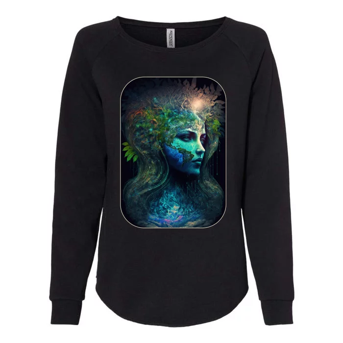 Mother Earth Day Love Surreal Abstract Art Of A Gift Womens California Wash Sweatshirt