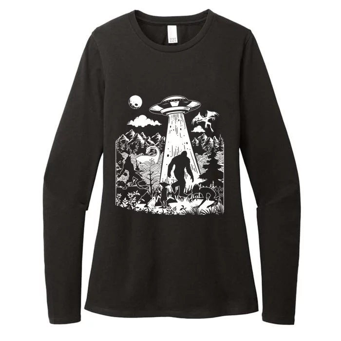 Moth Elf Dog Bigfoot Alien Loch Ness Cryptid Creature Gift Womens CVC Long Sleeve Shirt