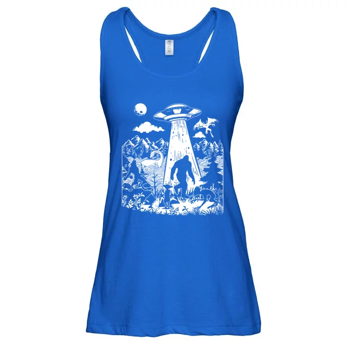 Moth Elf Dog Bigfoot Alien Loch Ness Cryptid Creature Gift Ladies Essential Flowy Tank