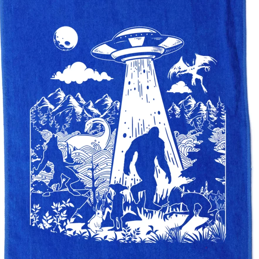 Moth Elf Dog Bigfoot Alien Loch Ness Cryptid Creature Gift Platinum Collection Golf Towel