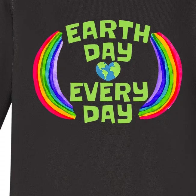 Make Every Day Earth Day Save The Planet Environmental Baby Long Sleeve Bodysuit