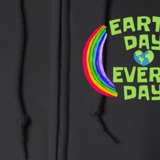 Make Every Day Earth Day Save The Planet Environmental Full Zip Hoodie