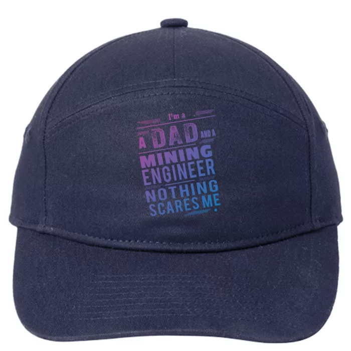 Mining Engineer Dad Gift 7-Panel Snapback Hat