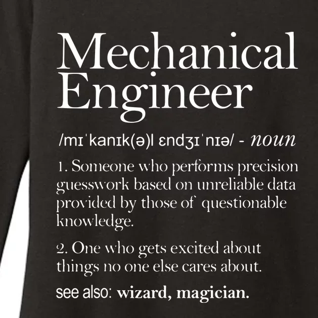 Mechanical Engineer Definition Apparel Mechanic Engineering Womens CVC Long Sleeve Shirt