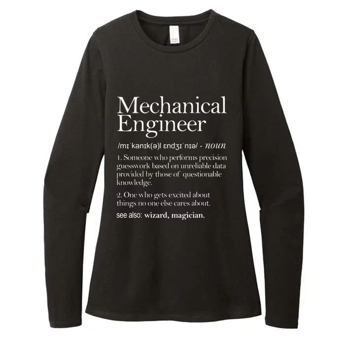 Mechanical Engineer Definition Apparel Mechanic Engineering Womens CVC Long Sleeve Shirt