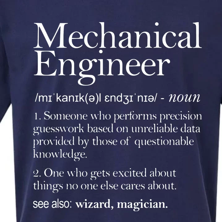 Mechanical Engineer Definition Apparel Mechanic Engineering Sueded Cloud Jersey T-Shirt