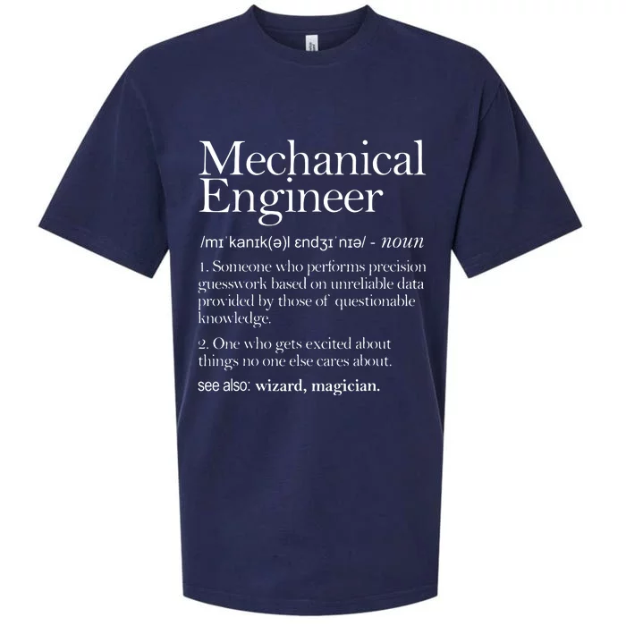 Mechanical Engineer Definition Apparel Mechanic Engineering Sueded Cloud Jersey T-Shirt