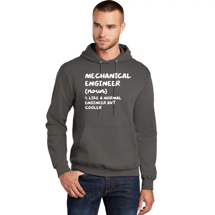 Mechanical Engineer Definition Funny Engineering Tall Hoodie