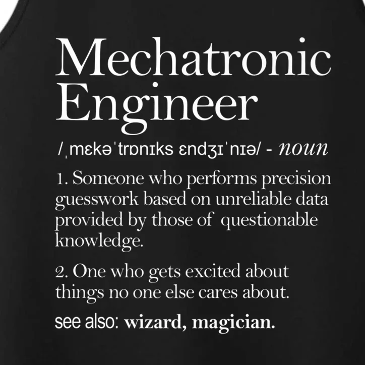 Mechatronic Engineer Definition Apparel, Engineering Premium Performance Tank