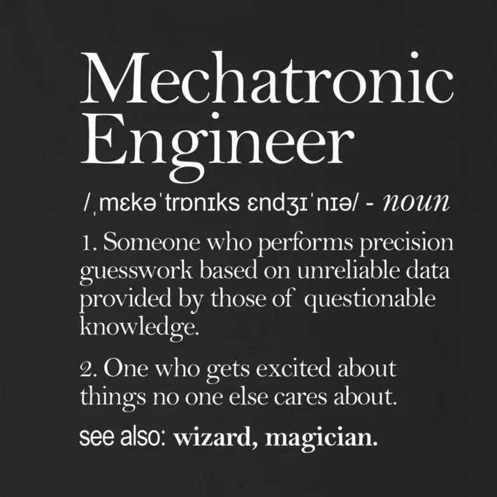 Mechatronic Engineer Definition Apparel, Engineering Premium Toddler Long Sleeve Shirt