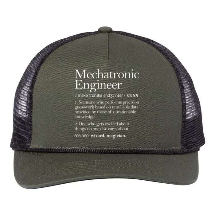 Mechatronic Engineer Definition Apparel, Engineering Premium Retro Rope Trucker Hat Cap