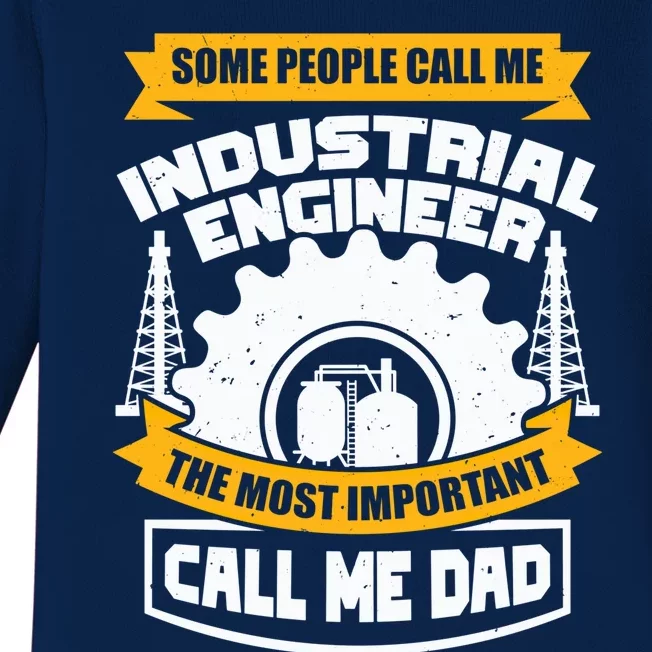 Manufacturing Engineer Design N Industrial Engineer Dad Cute Gift Baby Long Sleeve Bodysuit