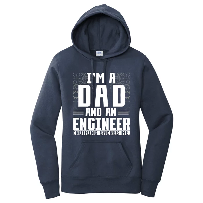 Mechanical Engineering Dad Fathers Day Civil Engineer Gift Women's Pullover Hoodie