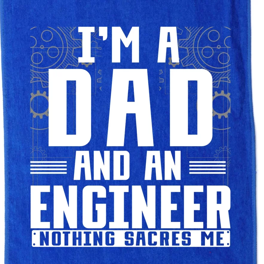 Mechanical Engineering Dad Fathers Day Civil Engineer Gift Platinum Collection Golf Towel