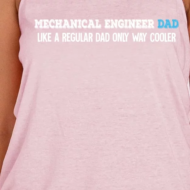 Mechanical Engineer Dad Gift Women's Knotted Racerback Tank