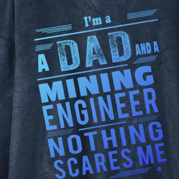 Mining Engineer Dad Gift Hooded Wearable Blanket