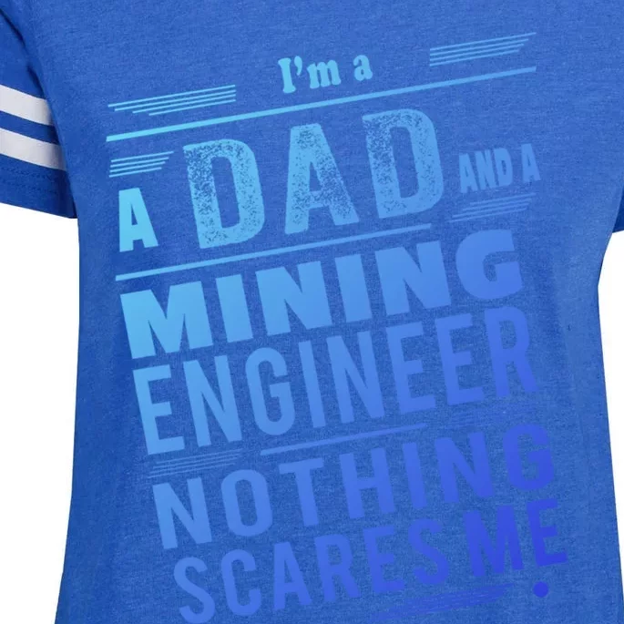 Mining Engineer Dad Gift Enza Ladies Jersey Football T-Shirt