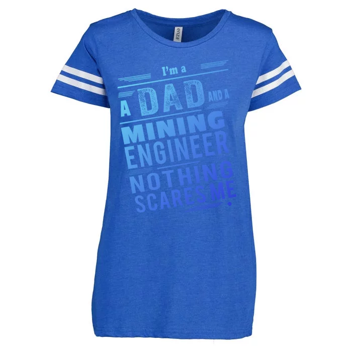 Mining Engineer Dad Gift Enza Ladies Jersey Football T-Shirt