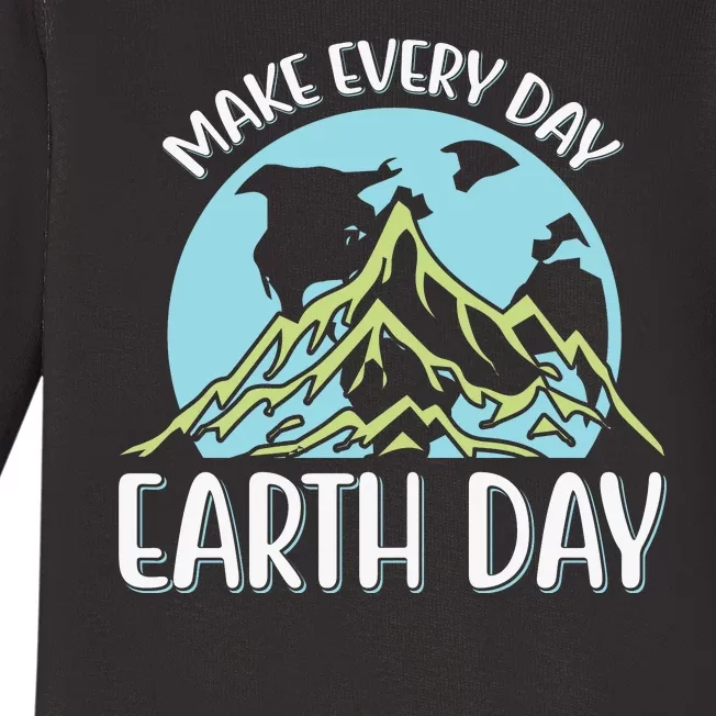 Make Every Day Earth Day Baby Long Sleeve Bodysuit