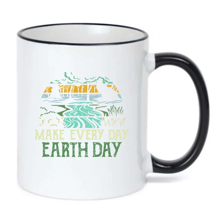 Make Every Day Earth Day Save Planet Earth Nature Lover Gift Funny Gift Black Color Changing Mug