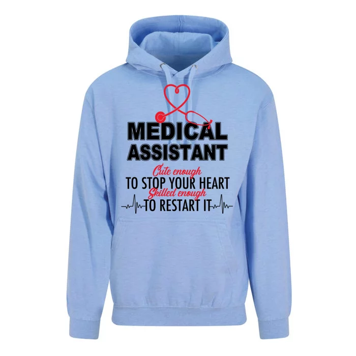 Medical Assistant Cute Enough To Stop Your Heart Unisex Surf Hoodie