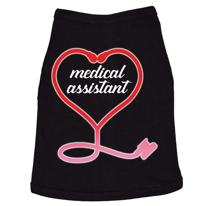 Medical Assistant Stethoscope Heart Doggie Tank