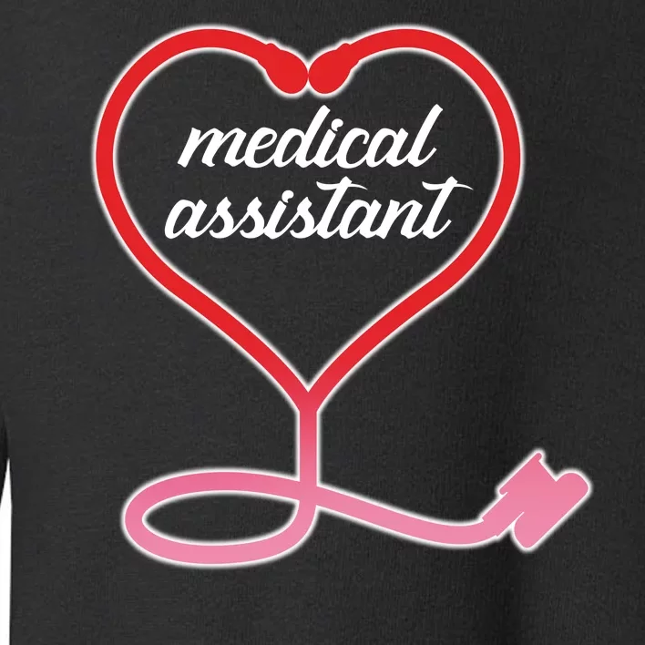 Medical Assistant Stethoscope Heart Toddler Sweatshirt