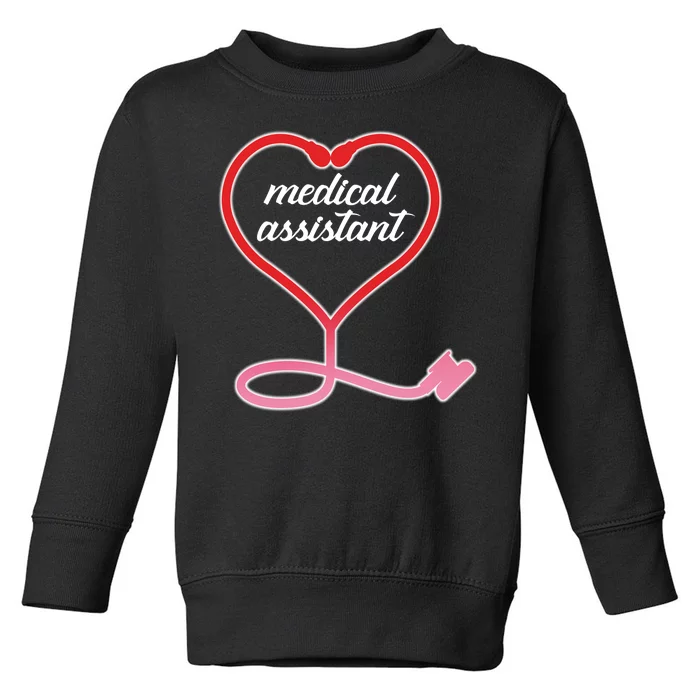 Medical Assistant Stethoscope Heart Toddler Sweatshirt