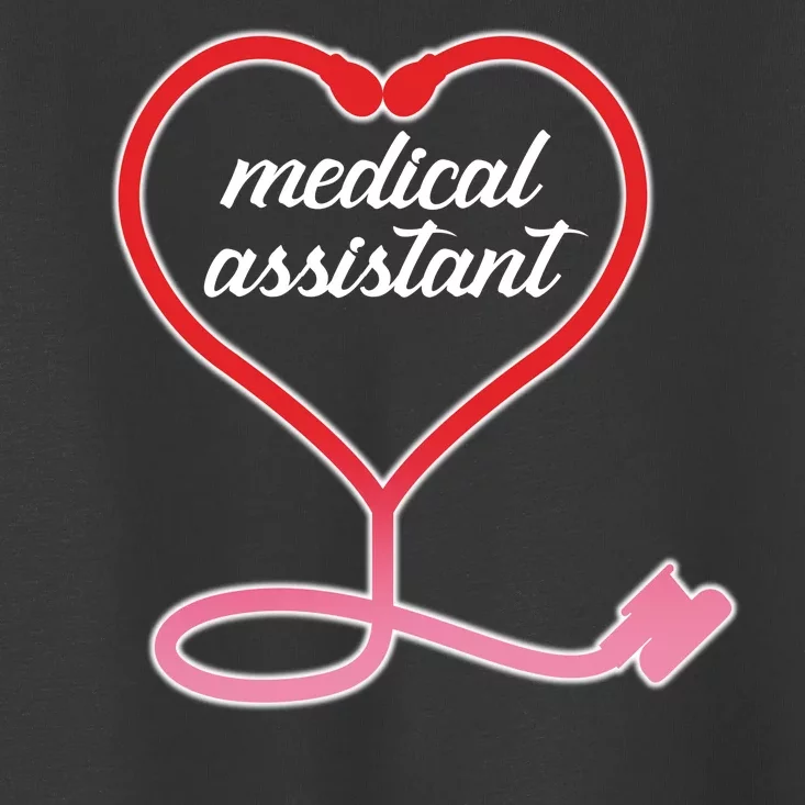 Medical Assistant Stethoscope Heart Toddler T-Shirt